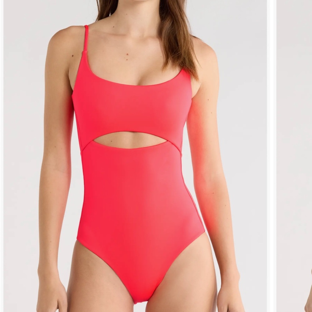 Left on Friday Peak Cutout One-Piece Swimsuit